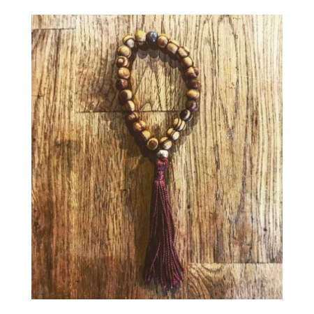 PULSERA JASPE AFRICANO 27 CUENTAS