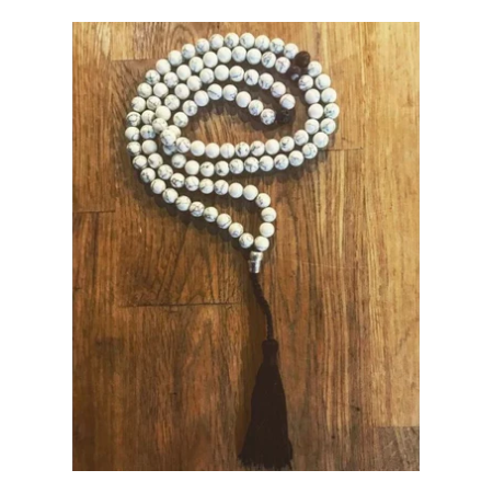 COLLAR HOWLITA BLANCO 108 CUENTAS